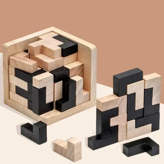 3D Cube Puzzle Luban Interlocking