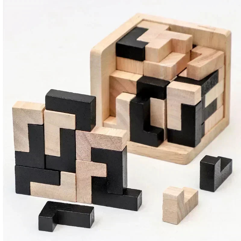 3D Cube Puzzle Luban Interlocking