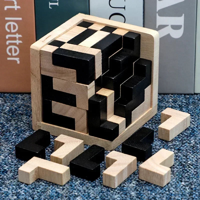 3D Cube Puzzle Luban Interlocking
