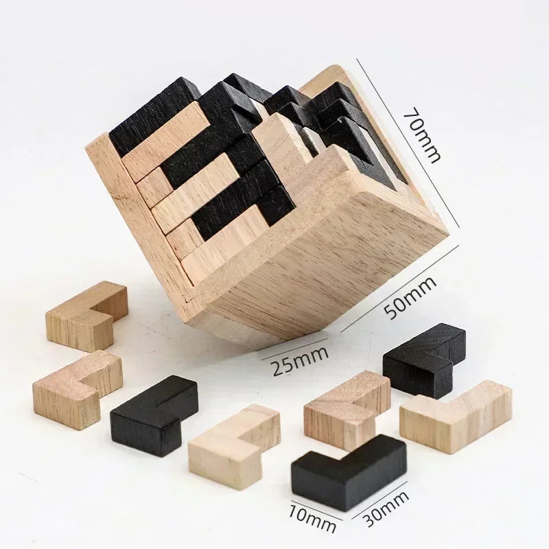 3D Cube Puzzle Luban Interlocking
